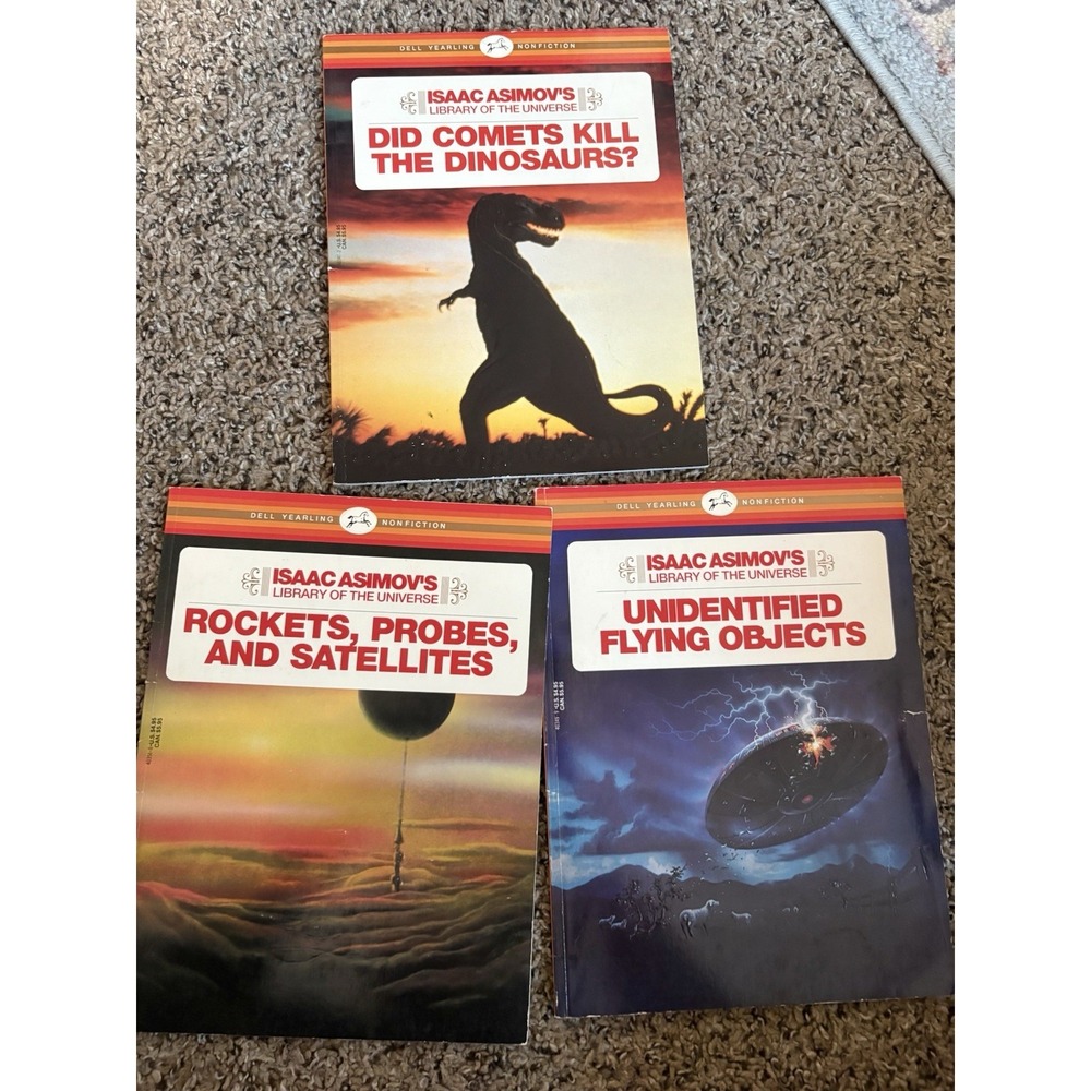 Set Of Three Vintage Isaac Asimov's Library Of The Universe Books